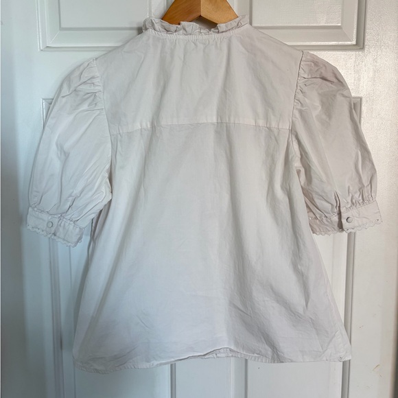 Sezane Waves Blouse in Ecru 36/4 - Picture 10 of 12